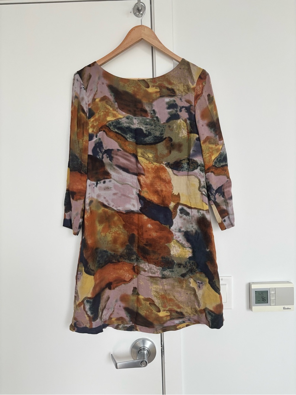Maeve by Anthropologie Abstract Watercolor Shift Dress | Size Small | Multicolor